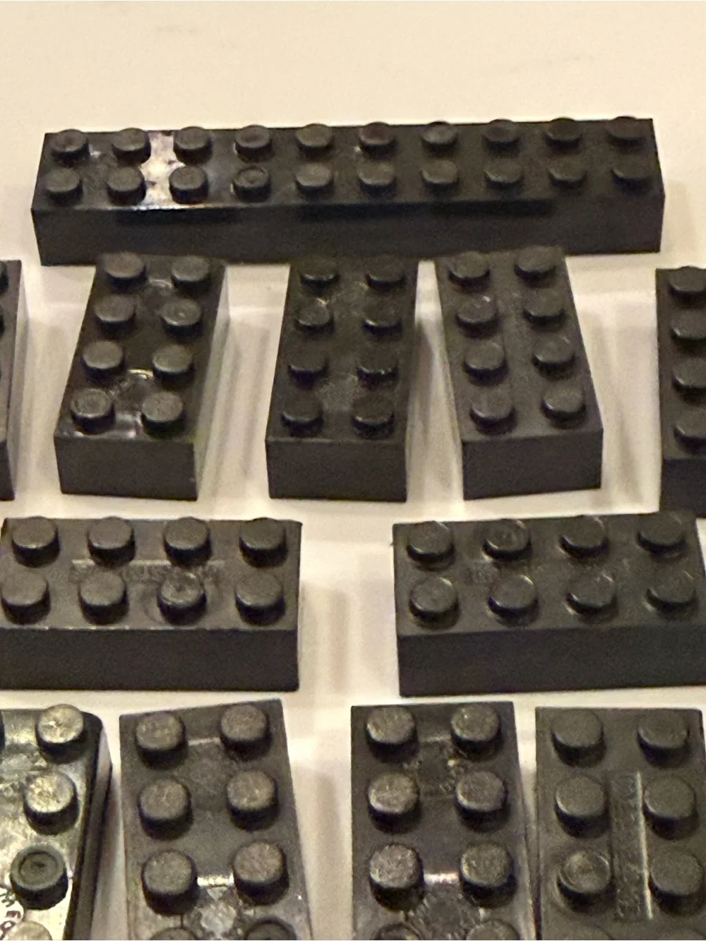 LEGO 46 black blocks pieces parts